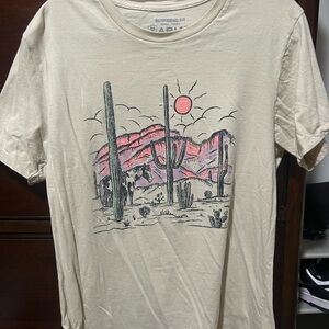 Ariat Beige Desert Landscape Short Sleeve Tee